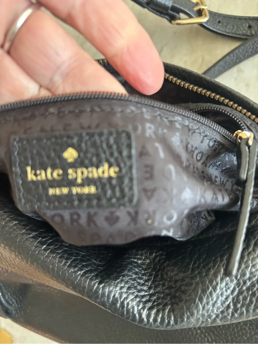 Kate Spade black crossbody bag
